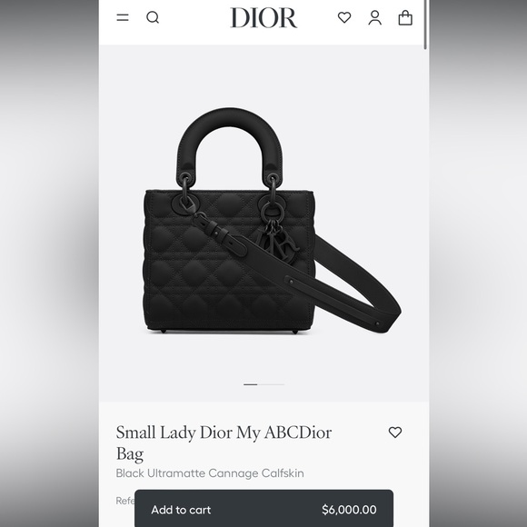 DIOR Matte Black My ABCDior Lady Dior - Picture 16 of 17
